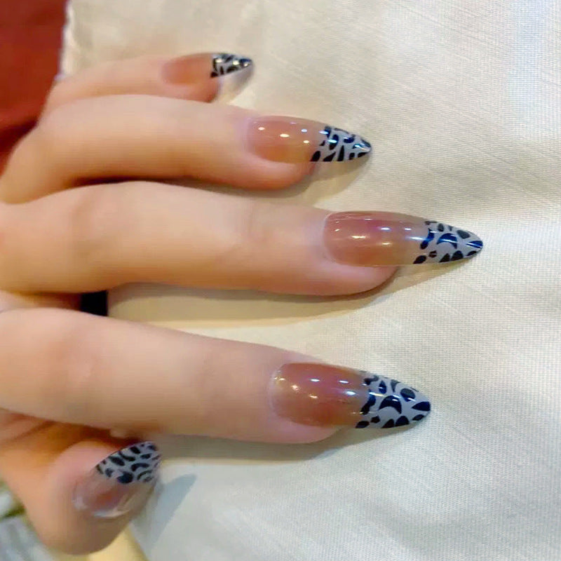 Wholesale French Leopard Resin Nail Stickers